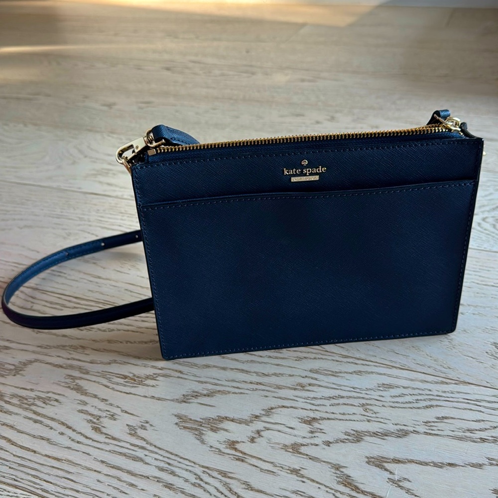 Navy Kate Spade shoulder / crossbody / clutch bag